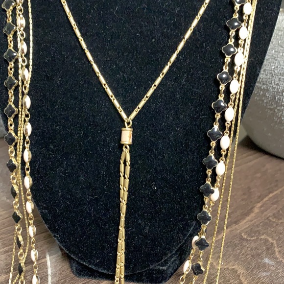 Stella & Dot Gold Toned Terney Layered Necklace - Picture 5 of 15